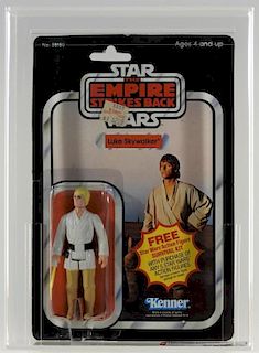 1980 Star Wars ESB 41 Back A Luke Skywalker AFA 75
