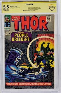 Marvel Comics Thor No.134 CBCS Gold 5.5 Stan Lee