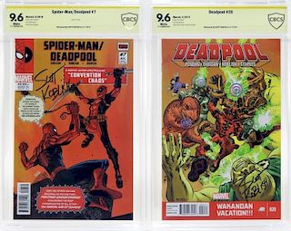 2 CBCS Graded Marvel Deadpool Comic Books