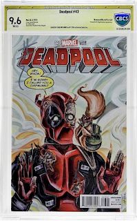 Marvel Comics Deadpool No.43 Variant CBCS Gold 9.6