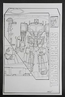 Rousseau Transformers Optimus Prime Cover Artwork