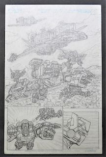 Transformers TFCC Optimus Original Comic Artwork