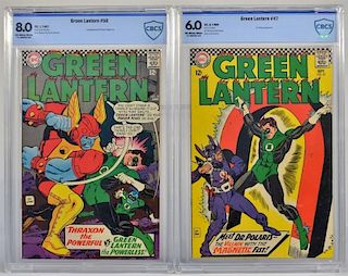 2 D.C Comics Green Lantern No.47 50 CBCS Graded
