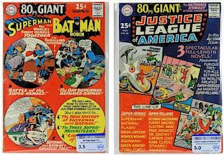 2 D.C. Comics JLA & Superman Batman 80 Page Giant