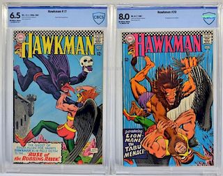 2 D.C Comics Hawkman No.17 20 CBCS Graded