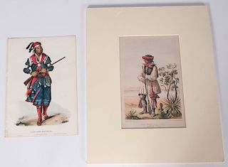 McKenney & Hall (American, 1837-1844)  Hand-Colored Lithograph of Tuko-See-Mathla PLUS