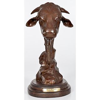 Juan Dell (American, b.1933) Bronze Sculpture, Santa Gertrudis