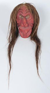 Haudenosaunee False Face Wood Mask