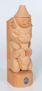 Jim Liedtke (American, 20th century) Model Totem Pole