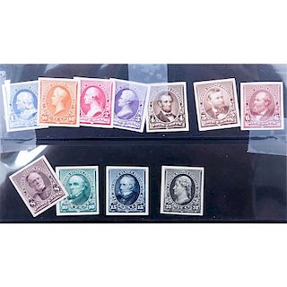 Collection of Eleven (11) Antique U.S. Postage Stamps in Single Sleeve.
