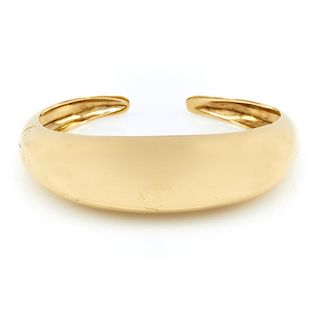 14k Yellow gold cuff bracelet.