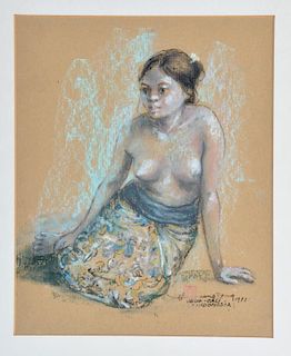 Huang Fong (1936 ), "Ubud - Bali", Balinese Woman