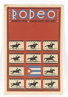 Antonio Fernandez Reboiro ( b.1935), "Rodeo" poster, 1972,