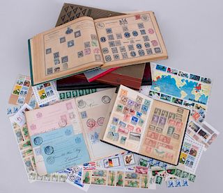 COLLECTION OF AUSTRIA, SWITZERLAND, UNITED STATES, AND WORLDWIDE STAMPS