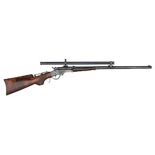 Maynard 1882 .22 Target Rifle w/ Steven's Scope & Shotgun Barrel