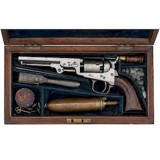 English Cased 1849 Colt Percussion Revolver