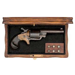Moore Teat Fire Revolver In Contemporary Case