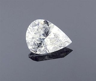 GIA 0.85ct F I2 Pear Shape Loose Diamond