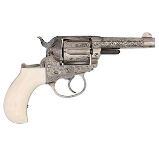 Engraved Colt M1877 Thunderer Revolver