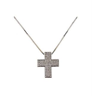 Salvini 18k Gold Diamond Cross Pendant Necklace