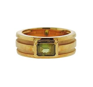 Tiffany & Co 18k Gold Peridot Ring