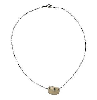 Tiffany & Co Peretti Bean Silver Necklace