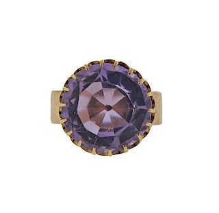 Victorian 14k Gold Amethyst Ring