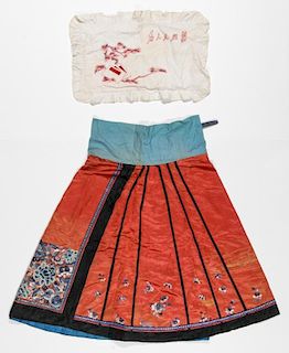 2 Chinese Embroidered Textiles