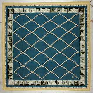 Vintage Aubusson Greek Key Tapestry/Rug