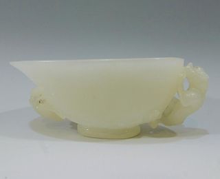 CHINESE ANTIQUE JADE CUP - 19TH CENTURY