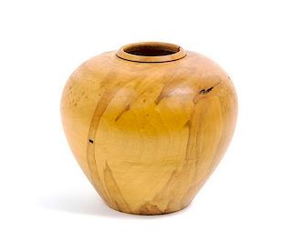 * Anthony Yakonick, USA, c. 2000, a hand turned wood vessel