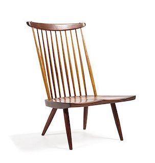 * George Nakashima, (Japanese/American, 1905-1990), lounge chair, 1984