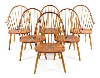 Thomas Moser (American, b.1935), AUBURN, ME, 2003, a set of 6 dining chairs