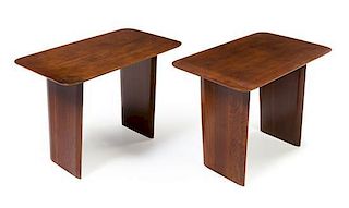 T.H. Robsjohn-Gibbings (English, 1905-1976), WIDDICOMB, c. 1955, a pair of occasional tables