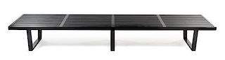 * George Nelson & Associates, HERMAN MILLER, c.1960, slat bench, model no. 4992