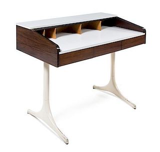 * George Nelson & Associates, HERMAN MILLER, c.1953, roll-top desk, model no. 5496