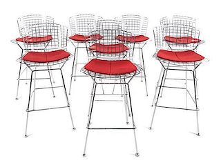Harry Bertoia (American, 1915-1978), KNOLL, a group of 8 stools