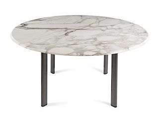 Joseph Paul D'Urso (American, b. 1943), KNOLL, 1980s, marble top work table