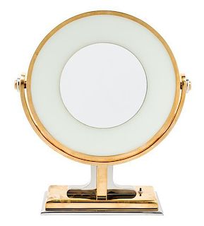 Attributed to Karl Springer (German, 1931-1991), USA, 1970s, an illuminated dressing mirror