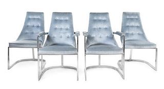Harvey Probber (American, 1922-2003), HARVEY PROBBER, INC., c.1965, a set of four cafe chairs, comprising two arms and two si