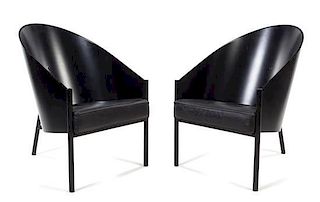 Phillipe Starck (French, b.1949), DRIADE/ALEPH, C.1982, a pair of Costes club chairs