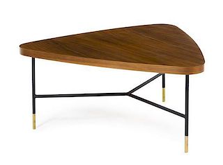 Vito Latis (Italian), SINGER & SONS, c. 1955, a triangular coffee table