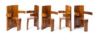 Art Deco, FRANCE, c.1930, a set of 10 dining chairs