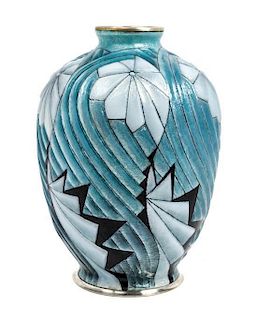 * Camille Faure, (French, 1872-1944), an Art Deco vase, c.1930