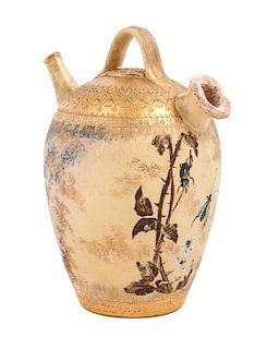 Lenore Asbury (American, 1894-1931), ROOKWOOD, Spanish water jug, depicting insects