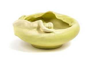* Anna Marie Valentien (American, 1862-1947), ROOKWOOD, 1901, figural bowl, model no. 360z