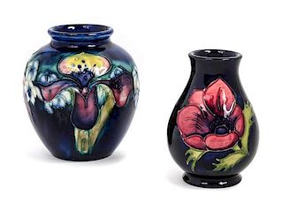 Moorcroft, 20TH CENTURY, two vases