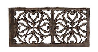 Dankmar Adler and Louis Sullivan, (German/American, 1844-1900; American, 1856-1924), a fragment from a fire escape panel, M.A