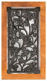 Daniel Hudson Burnham, (American, 1846-1912), a panel for an elevator door from the Fisher Building, Chicago, Illinois, c.189