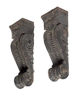 Charles Sumner Frost and Alfred Hoyt Granger, (American, 1856-1931; American, 1867-1939, a pair of exterior facade corbels fr